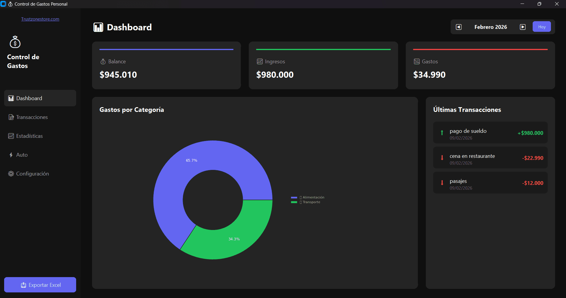 Control de Gastos Pro – Software Profesional de Gestión Financiera Personal (Licencia de por Vida)